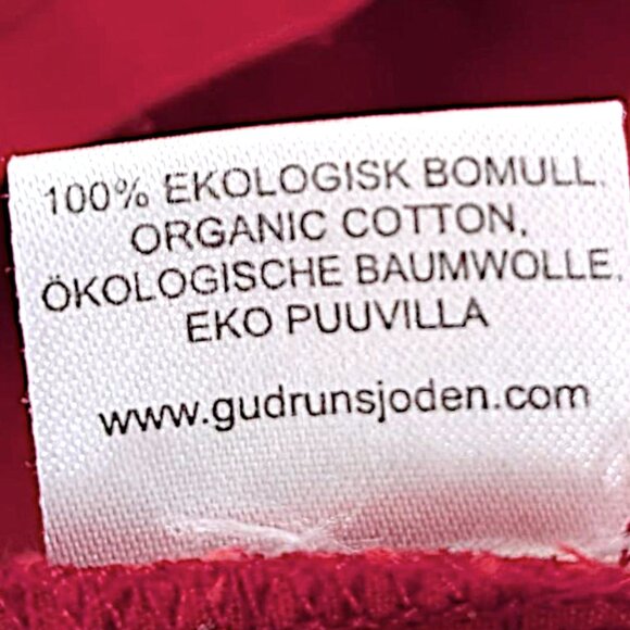 Gudrun sjoden 100% organic cotton floral embroidered ballon sleeve boho tunic M - Picture 8 of 8